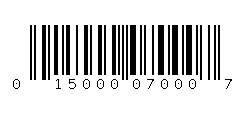 015000070007 Barcode