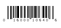016000106406 Barcode