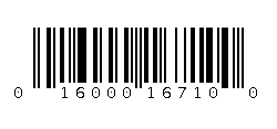 016000167100 Barcode