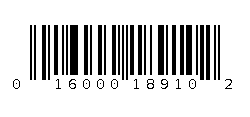 016000189102 Barcode