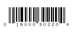 016000302204 Barcode