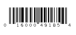 016000491854 Barcode