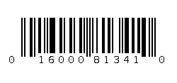 016000813410 Barcode