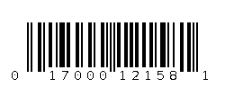 017000121581 Barcode