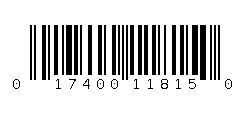 017400118150 Barcode