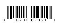 018700000213 Barcode