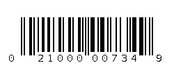 021000007349 Barcode