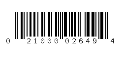 021000026494 Barcode