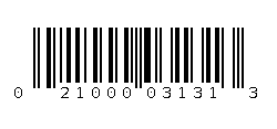 021000031313 Barcode
