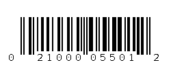 021000055012 Barcode
