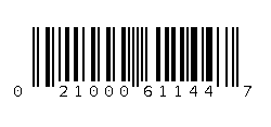 021000611447 Barcode