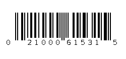 021000615315 Barcode