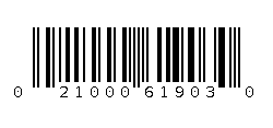 021000619030 Barcode