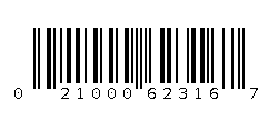 021000623167 Barcode