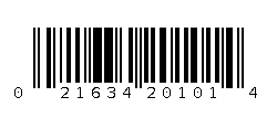 021634201014 Barcode