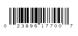 023896177007 Barcode