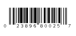 023896800257 Barcode