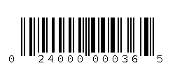 024000000365 Barcode