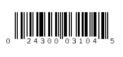 024300031045 Barcode