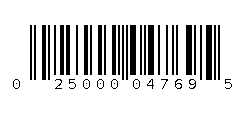 025000047695 Barcode