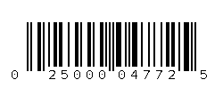 025000047725 Barcode