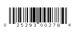 025293002784 Barcode