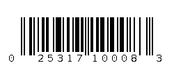 025317100083 Barcode