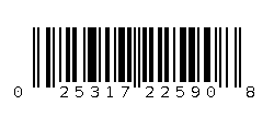 025317225908 Barcode