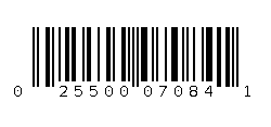 025500070841 Barcode