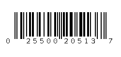 025500205137 Barcode