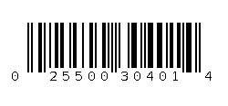 025500304014 Barcode
