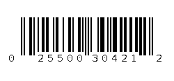 025500304212 Barcode