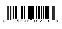 025600002193 Barcode