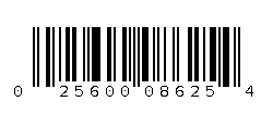 025600086254 Barcode