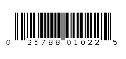 025788010225 Barcode