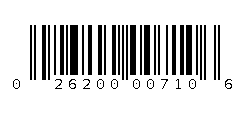 026200007106 Barcode