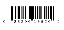 026200106205 Barcode