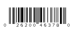 026200463780 Barcode
