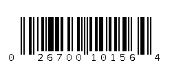 026700101564 Barcode