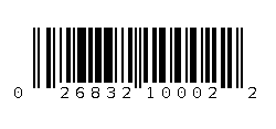 026832100022 Barcode