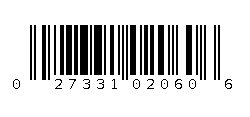 027331020606 Barcode
