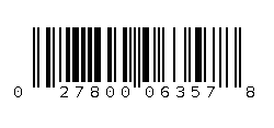 027800063578 Barcode