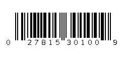 027815301009 Barcode