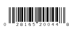 028165200448 Barcode