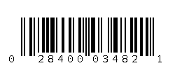 028400034821 Barcode