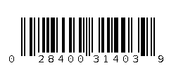 028400314039 Barcode