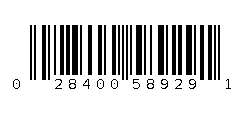 028400589291 Barcode