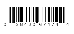 028400674744 Barcode