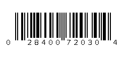 028400720304 Barcode