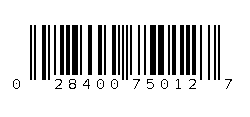 028400750127 Barcode
